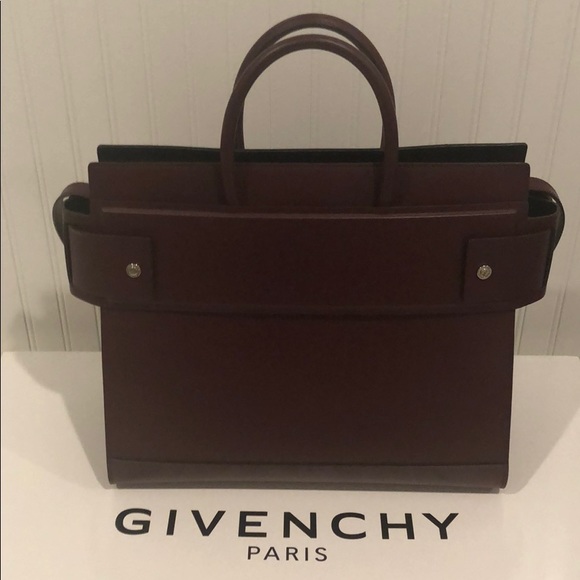WORN ONCE Givenchy Medium Horizon Bordeaux Tote - Picture 3 of 7